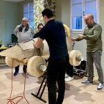 team building construction voiture en carton AA Event