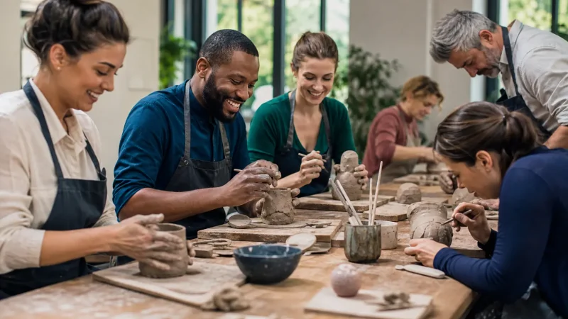 Team building créatif : peinture, poterie, arts plastiques… quand la créativité rassemble